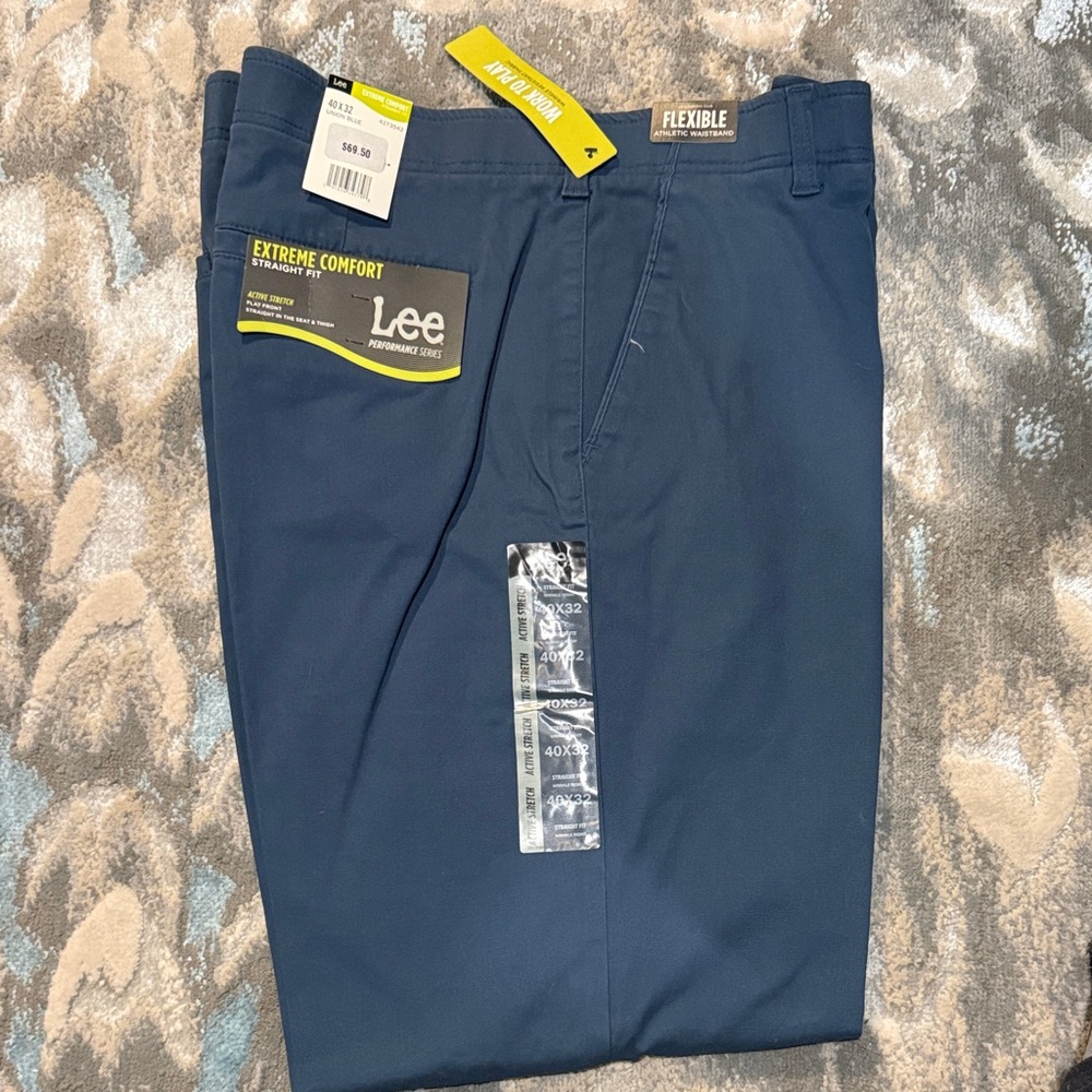 Lee Men's Extreme Comfort Chinos - Dark Blue